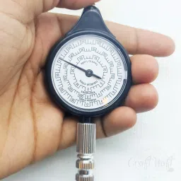 craftwaft Handheld Metal Rotameter Map Reading Measure Distance Range Indicator Instrument Analytical Scale image 2