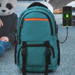 Large 40 L Laptop Backpack For College Bag/School Bag/For Unisex With USB Port And Rain Cover (1001)-image-16