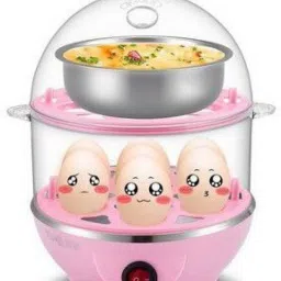 Electric Double Layer Steamer Boiler Poacher With Bowl VS199 Egg Cooker  (7 Eggs) Egg Cooker-14