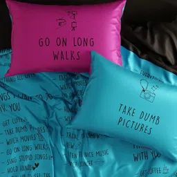 QuirkLoom Things I Want To Do Printed Sateen Double Bedding Set image 3