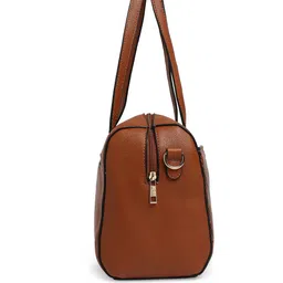Lavie Tan Brown Python Print Pyth Viga Boxbag Shoulder Bag image 3