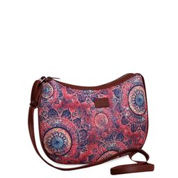 ZOUK Multicoloured Textured Structured Shoulder Bag image 3