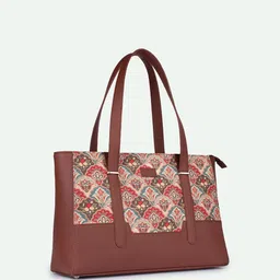 ZOUK Floral Printed Structured Shoulder Bag image 4