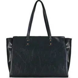 Mast & Harbour Green Textured Oversized Structured Shoulder Bag image 3