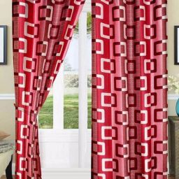 152.4 cm (5 ft) Polyester Semi Transparent Window Curtain (Pack Of 2)-image-1
