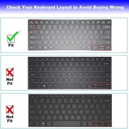 Saco Protector Skin Keyboard Cover for Dell Latitude 13.3 3320 3420 Keyboard Skin image 3