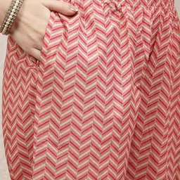 Nayam By Lakshita Ethnic Motifs Printed Regular Sequinned Kurta with Trousers image 3