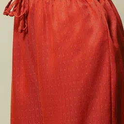 Rangriti Floral Printed Band Collar Regular Straight Kurta with Palazzos & Dupatta image 3