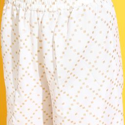 Vishudh Women Mauve Printed Kurta with Trousers & With Dupatta image 3