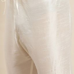 SOJANYA Mandarin Collar Regular Kurta With Churidar & Nehru Jacket image 3