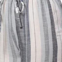 Biba Abstract Printed Roll-Up Sleeves Mandarin Collar Kurta with Palazzos & Dupatta image 3