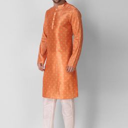 Koshin Geometric Printed Regular Kurta With Pyjamas image 3