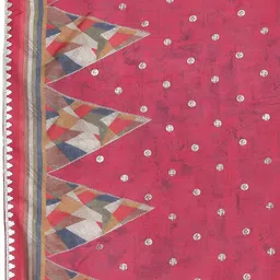 Libas Printed Regular Sequinned Kurta with Palazzo & Dupatta image 3