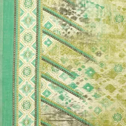KALINI Abstract Printed Regular Pure Cotton Kurta with Trousers & Dupatta image 4