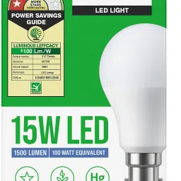 15 W Basic Round B22 LED Bulb-7