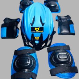 Comfortable kids helmet for boys and girls protective kit elbow/knee/hand gloves Cycling Helmet-image-1
