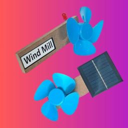 Educational Physics Kit - 6V Wind Mill Solar Panel Model Toy Combo School Kids-image-129