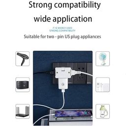 generic bestor 3in1 multiport Adaptor EU to US Plug Adapter – 180° Extension with Foldable Multi-Socket, Mini Slim Wireless Outlet Converter, 2-Pin Rotate Plug, Compact Travel-Friendly Design image 5