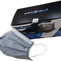 safeshield 4 ply carbon activated sergical face mask 4 ply activated carban surgical face mask ear loop meltblown nonwoven Surgical Mask With Melt Blown Fabric Layer-picture-0