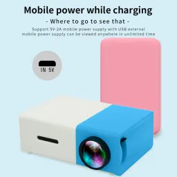 VOLTegIC Smart Projector 400LM LED Projector with Remote Controller 400 lm LED Corded & Cordless Mobiles Portable Projector image 5