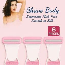 SoftGlide Body Razor for Women | 6 Disposable Razors |, Men & Women-45