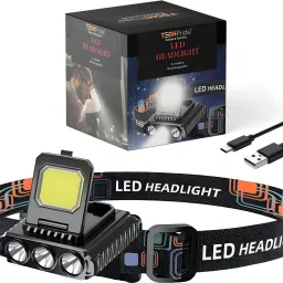 3 Core Headlamp Flashlight for Hiking Running Repairing Fishing Cycling Reading. Torch-19