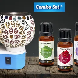 peepalcomm ComboPack -Premium L2 Home Scented Plug In Electric Oil Burner Lamp With 45ml Aroma Oil, Diffuser Set-picture-44
