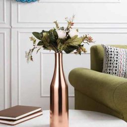 de maison decor Rose Gold Champagne Bottle (Small) Aluminium Table Vase by Decor de Maison-picture-26