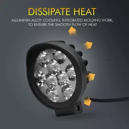 allextreme LED Fog Lamp Unit for Royal Enfield Mahindra, Jeep, Gypsy King, Grand i10, Universal For Car image 2