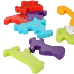 golden rose Elephant Shape Puzzle Building Blocks Non Toxic Block LC02.3105 Elephant Puzzle image 2