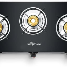 3Brass Burner Toughened Glass Splendor cooktop Glass Manual Gas Stove-image-55