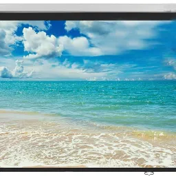 Sii Universal 5X5 4:3 Ratio Format Autolock/Insta Lock Wall Type Projector Screen Projector Screen (Width 10 cm x 10 cm Height) image 2
