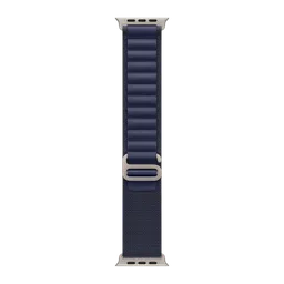 Apple Alpine Titanium, Polyester & Spandex Loop for Apple (44mm / 45mm / 46mm / 49mm, S) (Natural Titanium Finish, Navy)-image-82