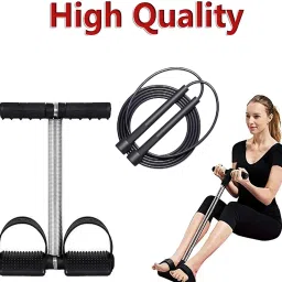 Spring Tummy Trimmer with Skipping Rope Compact Waist Gym Workout Fitness Accessory Kit Kit-picture-13