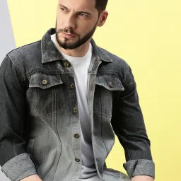 Men Washed Denim Jacket-image-13