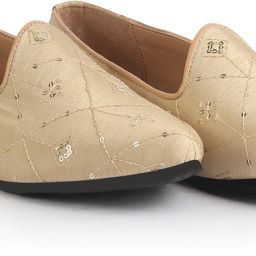 Embroidery Sequin Ethnic Slip On Juttis for Wedding|Party Kurta Shoe Mojaris For Women-image-60