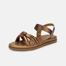 Marc Loire Textured Open Toe Flats image 5