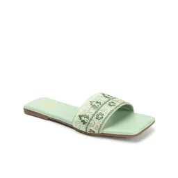 Anouk Embroidered Open Toe Flats image 5