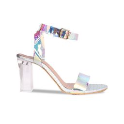 stylzrepublic Textured Block Heels With Ankle Loop image 5