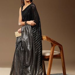 Sangria Embellished Georgette [Party Saree-image-17
