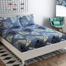 170 TC Cotton Double Printed Flat Bedsheet-image-57