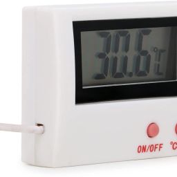 Thermometer for Fridge Aquarium/Freezer Lab with probe and LCD Screen Digital Laboratory Refractometer-7