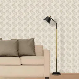 da monica Floral Cream Non-Woven Wallpaper Roll-picture-46