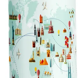 World Map Printed Bottle Signature (N125) 750 ml Water Bottle-image-44