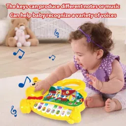 medivedas Cartoon Keyboard with Music & Light Piano for Toddlers, Interactive Learning Toy image 4