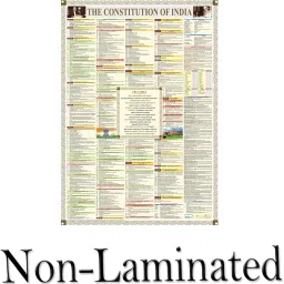 CONSTITUTION OF INDIA CHART SIZE : 100x70 cm (40"x 28" inch) with important amendments. UPDATED : January 2020 Paper Print-image-21