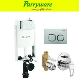 Half Frame Concealed Cistern, with divater body upper espiron set of 1 pic 230 Dual Flush Tank-1