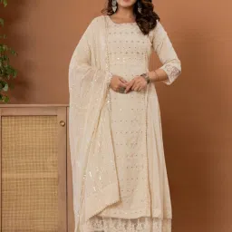 Women Pure Cotton Kurta Pant Dupatta Set-image-13
