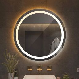 21x21 Inch LED Wall Mirror Glass with Touch Sensor Lights for Home Decor HS36 Bathroom Mirror-6