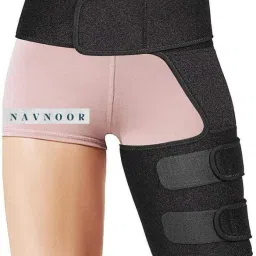Thigh & Hip Compression Sleeve, Groin Compression Wrap, Hip Brace for Men, Women Supporter-image-48